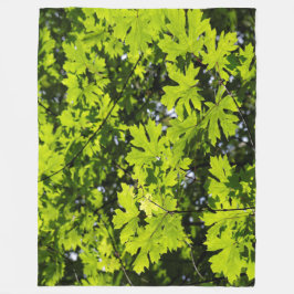 Manta Polar Hojas envueltas en el bosque