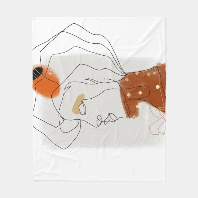 Manta Polar Hojas Tropicales, Diseño De Patrones Sin Marea. (Anverso)