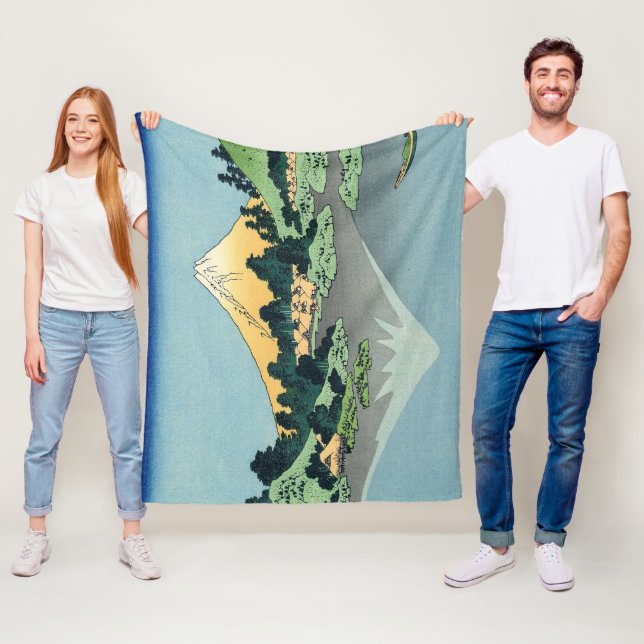 Manta Polar Hokusai Monte Fuji reflexiona en el lago Kawaguchi (In situ)