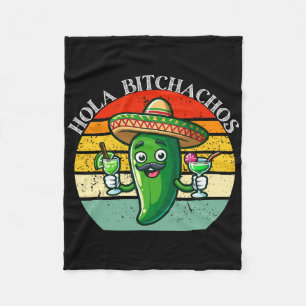 Manta Polar Hola Achos Funny Jalapeno Mexicano Cinco De Mayo M