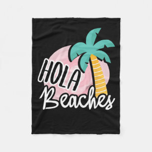 Manta Polar Hola Beaches Palm Tree Beach Summer Vacation Gift