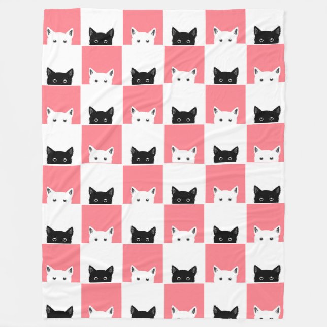 Manta Polar Hola Cats 60x80 Fleece Blanket (Anverso)