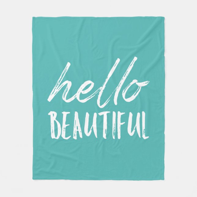 Manta Polar Hola hermosa (Anverso)