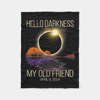 Manta Polar Hola oscuridad Mi viejo amigo Eclipse solar Abril 