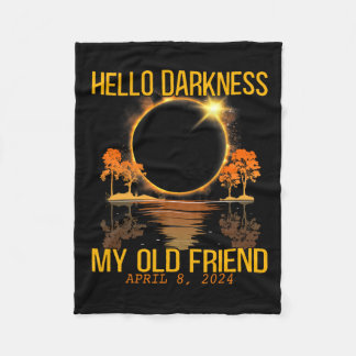 Manta Polar Hola oscuridad Mi viejo amigo Eclipse solar Abril 