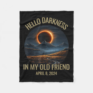 Manta Polar Hola oscuridad Mi viejo amigo Eclipse solar Abril 