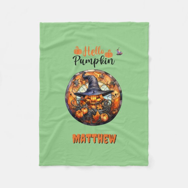 Manta Polar Hola Scary Hallowe'en Pumpkin (Anverso)