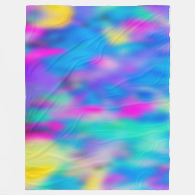 Manta Polar Holi Multi-Color Pattern 2 + tus ideas (Anverso)
