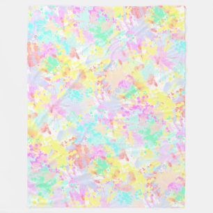 Manta Polar holiES - Splash patrón transparente pastel 1