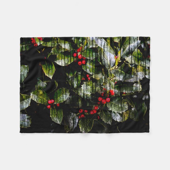 Manta Polar Holly Berry Blanket (Frente (Horizontal))