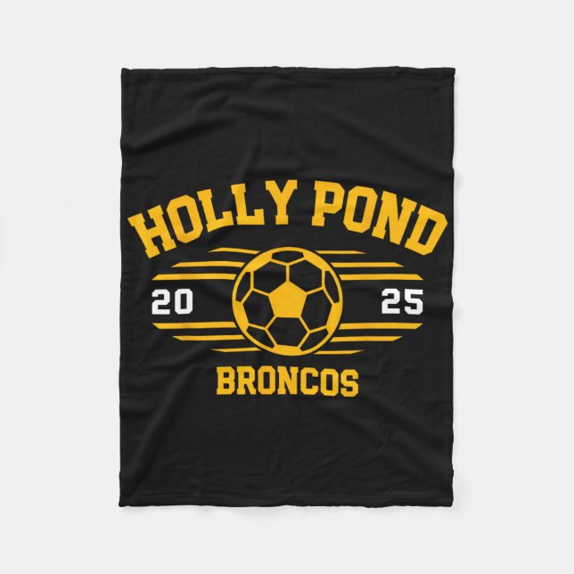 Manta Polar Holly Pond Broncos Soccer Byll 2025  (Anverso)