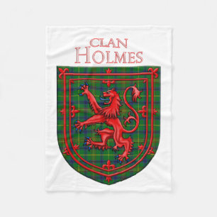 Manta Polar Holmes Tartan Scottish Plaid Lion Rampant