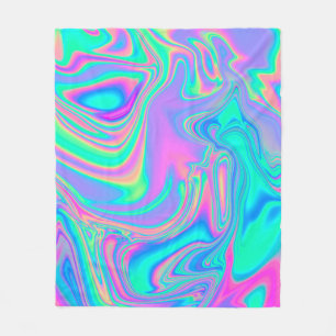 Manta Polar Holografía irlandesa: Textura de Neon Marcado