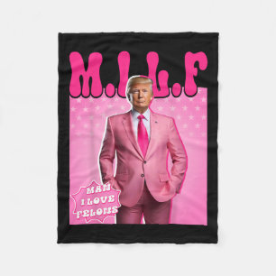 Manta Polar Hombre Amo A Los Felons Divertidos Rosa Trump 2024