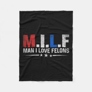 Manta Polar Hombre Amo A Los Felons Divertidos Trump El Don Da