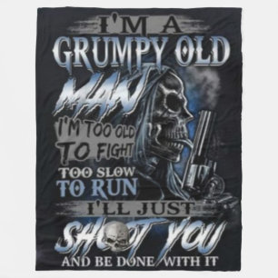 MANTA POLAR HOMBRE ANCIANO GRUMPY