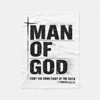 Manta Polar Hombre De Dios Padre Cristiano Cristiano Versículo