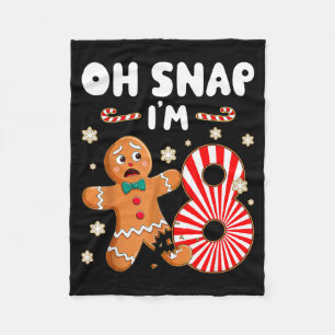 Manta Polar Hombre de Jengibre de 8 Años Navidad Oh Snap 8º Cu