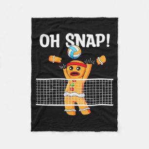 Manta Polar Hombre de Jengibre Oh Snap Jugador de Voleibol de 
