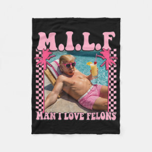 Manta Polar Hombre I Love Felons Trump Shirt Funny Trump 2024