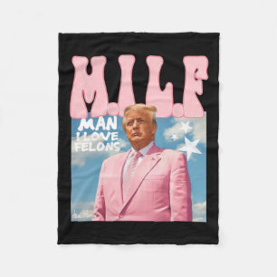 Manta Polar Hombre, Me Encantan Los Felones... Divertido Trump