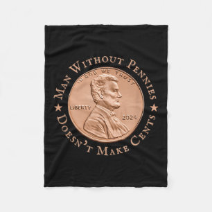 Manta Polar Hombre Sin Pena No Da Ningún Centavo Trump