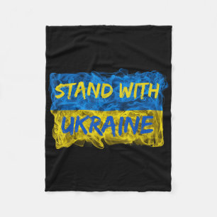 Manta Polar Hombres con Ucrania, bandera ucraniana, solidarida