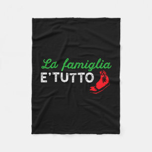 Manta Polar Hombres la familia y todo orgulloso regalo italian