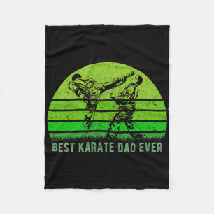Manta Polar Hombres Mejor Retro Vintage Papá Karate Cada Vez F