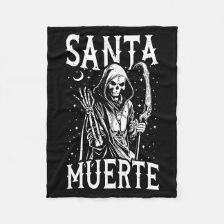 Manta Polar Hombres Santa Muerte Hueso Siniestro Día De Los Mu