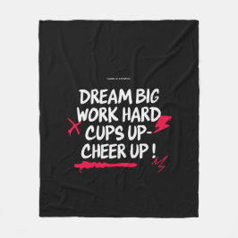 MANTA POLAR HOME DREAM BIG CHEER UP FLEECE BLANKET 