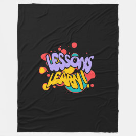 MANTA POLAR HOME PAINT SPLASH LESSONS LEARN FLEECE BLANKET 