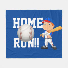 Manta Polar Home Run Baseball Fleece Blanket