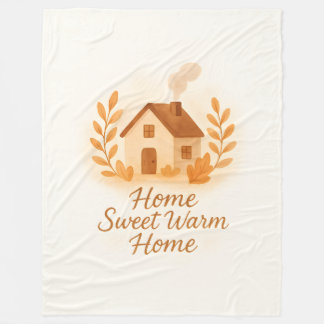 Manta Polar Home Sweet Warm Home Soft Fleece Throw Blanket