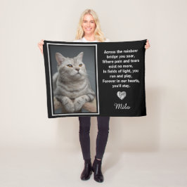 Manta Polar Homenaje a gato Mascota del puente arcoiris