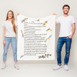 Manta Polar "Homenaje a Mamá"