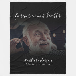 Manta Polar Homenaje en memoria de fotos de Black Forever In O