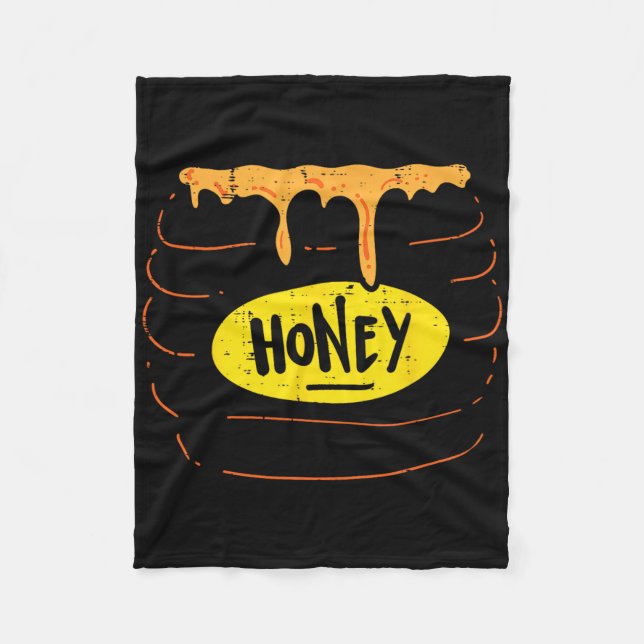 Manta Polar Honey Jar Pot Disstume Divertido Halloween Hallowe (Anverso)