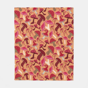 Manta Polar Hongos Cute