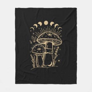 Manta Polar Hongos & Minimalismo Cabaña Estética Goblinco