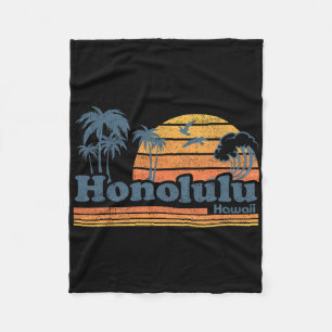 Manta Polar Honolulu Hawái Playa Vintage Surf 70s Retro Ha