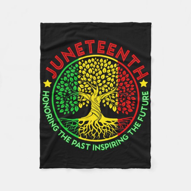 Manta Polar Honrando el pasado inspirando el futuro Juneteenth (Anverso)