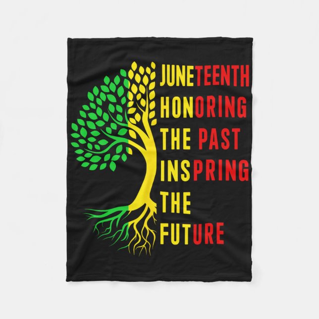 Manta Polar Honrando el Pasado Inspirando el Futuro Juneteenth (Anverso)