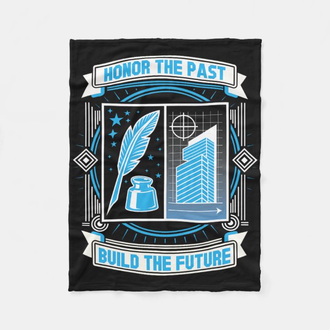 Manta Polar Honrar Pasado Construir Futuro Juneteenth Mes de l (Anverso)