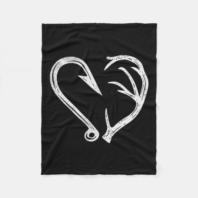 Manta Polar Hook Antler Heart Love Fishing Fish Deer H (Anverso)