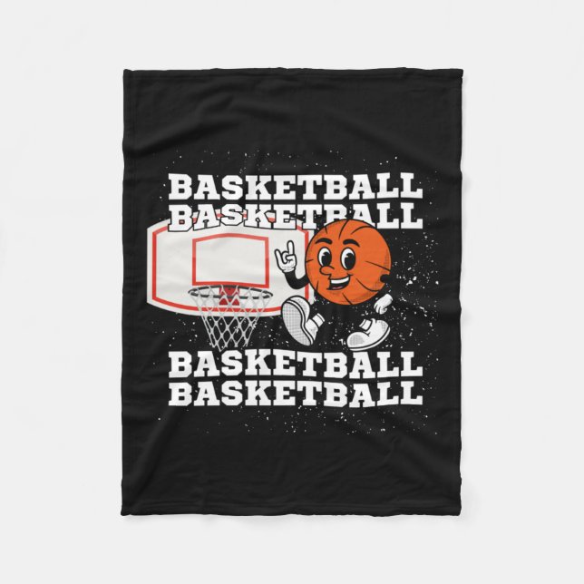 Manta Polar Hoop de caracter de baloncesto (Anverso)