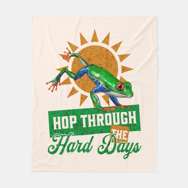 Manta Polar Hop through Hard Days Amazon Tree Frog (Anverso)