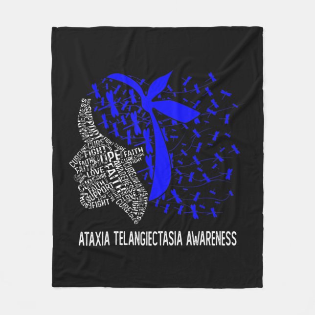 Manta Polar Hope Fight Ataxia Telangiectasia Awareness T-Shirt (Anverso)