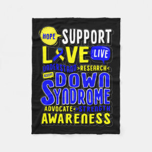 Manta Polar Hope Love World Down Syndrome Day Mujeres Niños