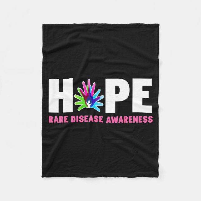 Manta Polar Hope Rare Disease Awareness Shirt - Rare Disease D (Anverso)